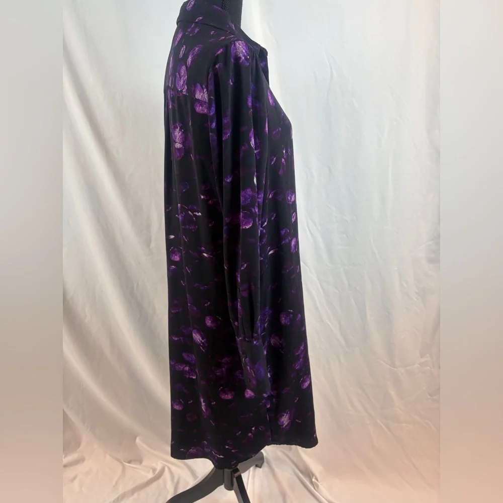 Prologue‎ Long Sleeve Dress in Black and Purple